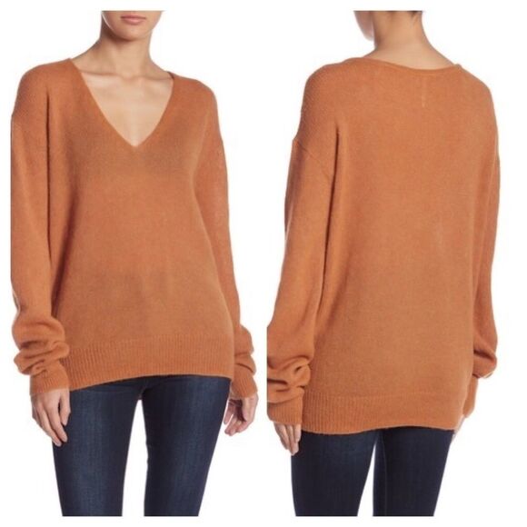 Free People Gossamer V-Neck Sweater Sz Med - Picture 1 of 11